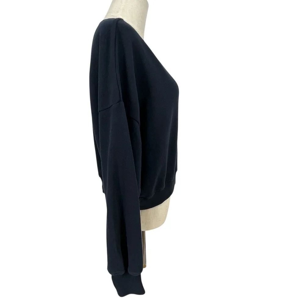 Hollister & Abercrombie Fitch Blue Sweatshirt Size S Cozy Fleece Lined - Picture 4 of 8